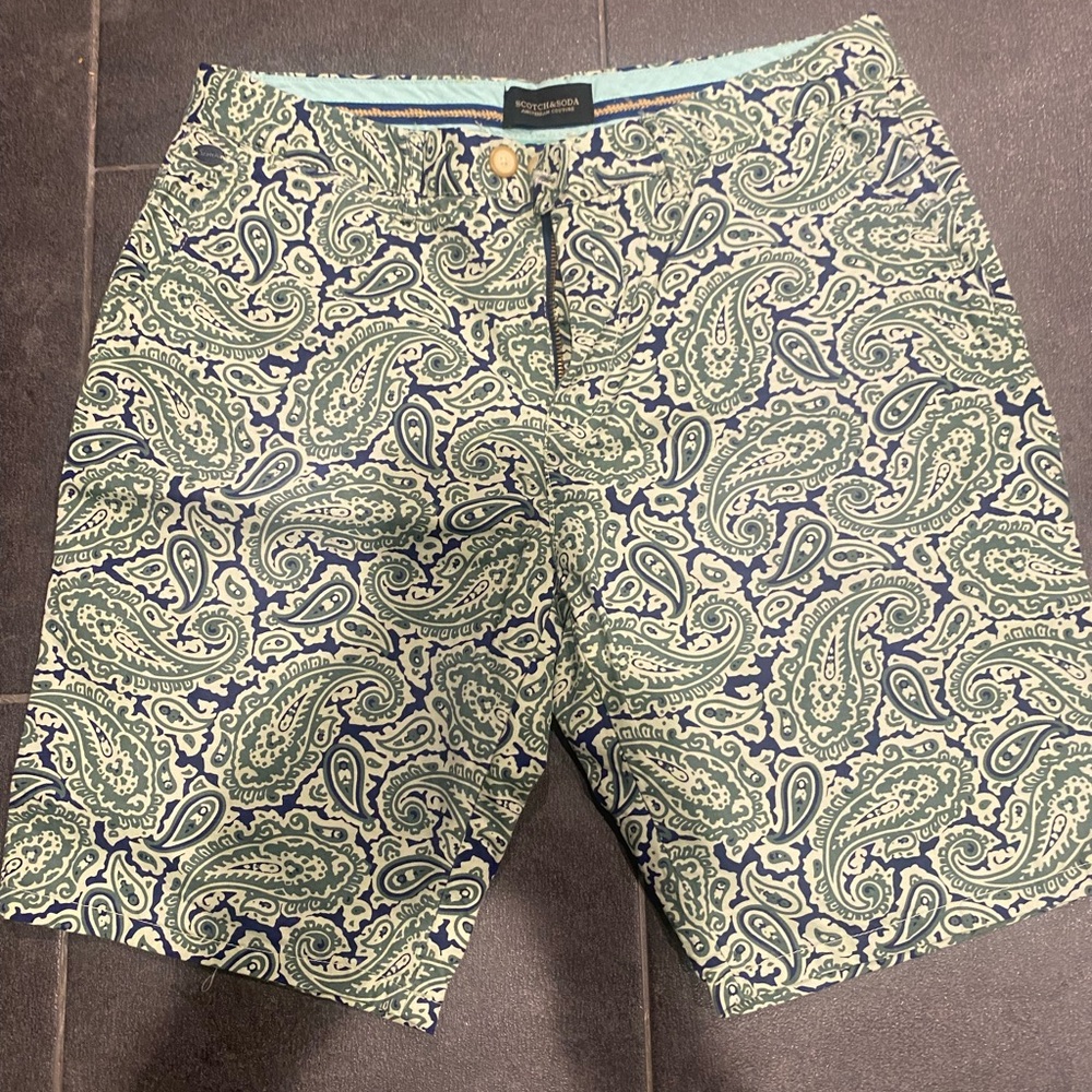 Scotch and Soda Paisley Print Shorts size 31